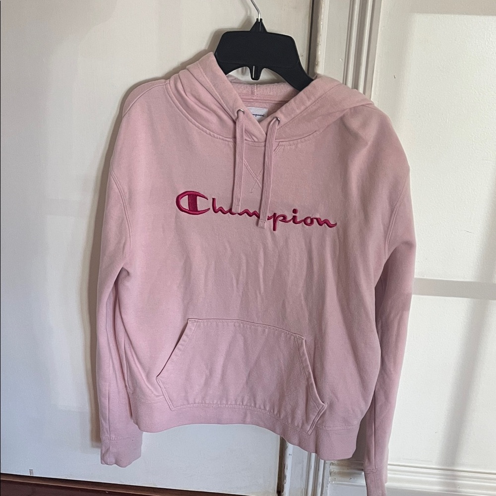 Champion Light Pink Pullover Hoodie